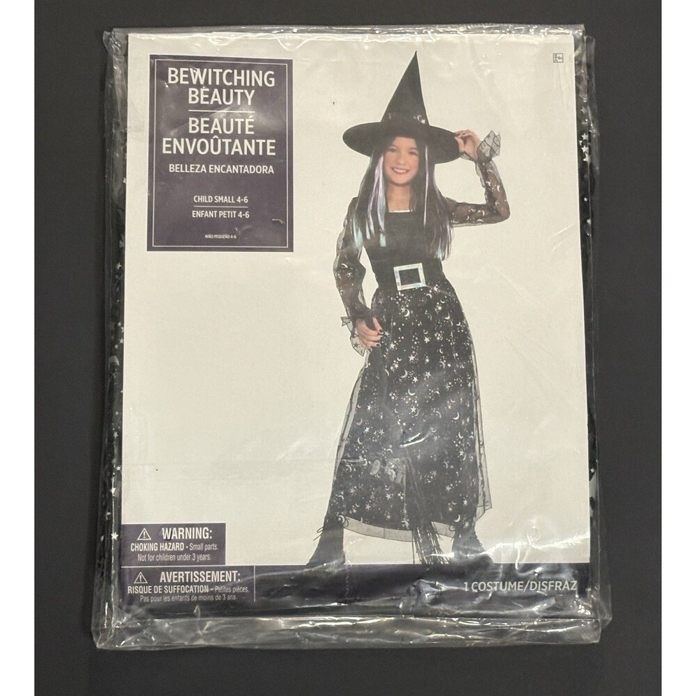 Amscan "Bewitching Beauty" Kids Small (4-6) Costume NWT Halloween